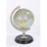 Chad Valley desk globe, number 10174, 21cm high