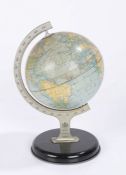 Chad Valley desk globe, number 10174, 21cm high