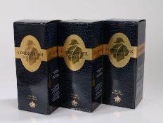 Courvoisier VS Cognac, 75cl, 40%, three boxed bottles, (3)