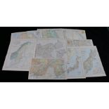 Collection of Bacon's, Bartholomew and other world maps, to include Africa, Mediterranean, New