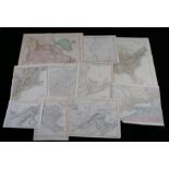 United States and Canada maps, to include Eastern United States, North America Sheets I, III, VIII