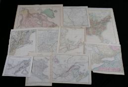 United States and Canada maps, to include Eastern United States, North America Sheets I, III, VIII