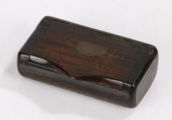 Royal George interest- an oak tobacco box, the hinged lid with plaque "ROYAL GEORGE SUNK 1782", with