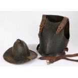 English Civil War style helmet and two-piece chest armour (3)