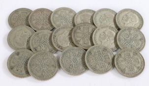 George V, a collection of pre 1947 Florins, 1933 x 17, (17)