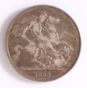 Victoria, Crown, 1888, St George and the Dragon