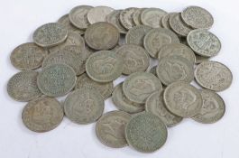 George VI, a collection of pre 1947 Half Crown coins, 1942 x 39, (39)