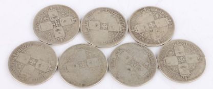 Victoria, a collection of Gothic Florin coins, MDCCCLIII x 4, MDCCCLVI x 3, (7)