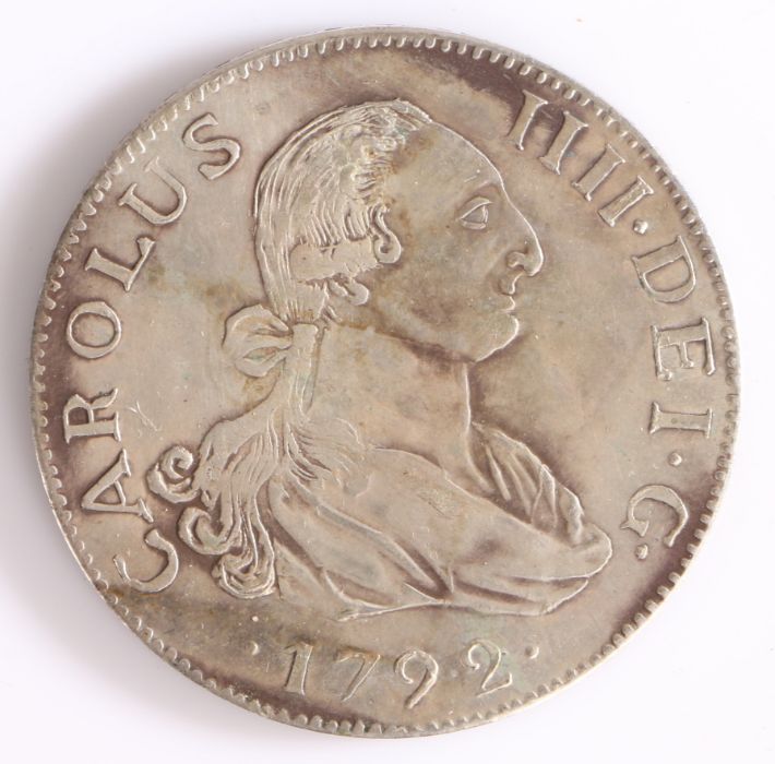 Spain, Carlos IIII 1792 8 Reales, S CN - Image 2 of 2