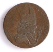 British Token, copper halfpenny, 1789, ASSOCIATED IRISH MINE COMPANY 1789 with central mining themed