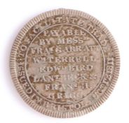British Token, silver Sixpence, 1811, BRISTOL TOKEN FOR VI PENCE around arms of Bristol, reverse