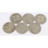 Victoria, a collection of Gothic Florin coins, (6)