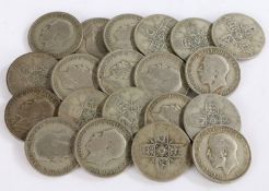 George V, a collection of pre 1947 Florins, 1920 x 20, (20)