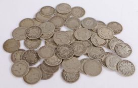 Victoria, a collection of Young bust One Shillings, to include the dates 1878, 1870, 1871, 1876,