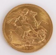 George V, Sovereign, 1914, St George and the Dragon