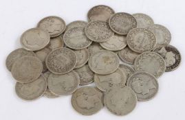 Victoria, collection of One Shilling coins, 1880 x 7, 1881 x 8, 1884 x 7 and 1885 x 9, (31)