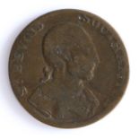 British Token, copper halfpenny, Southampton/ North Wales, Sr. BEVOIS SOUTHAMPTON, with profile bust