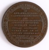 British Token, copper halfpenny, 1811, NEW AUCTION MART ESTABLISHED 1811, the rim PAYABLE AT THE OLD
