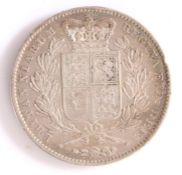 Victoria, Crown, Young bust, 1845, shield reverse