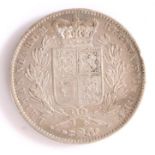 Victoria, Crown, Young bust, 1845, shield reverse