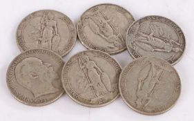 Edward VII, a collection of Florins, 1904 x 6, (6)
