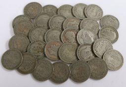 George V, a collection of pre 1947 Half Crown coins, 1920 x 30, (30)