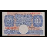 Bank of England One Pound banknote, Peppiatt, J69D 166375