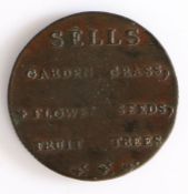 British Token, copper halfpenny, 1796, Lothian, DITAT SERVATA FIDES JOS ARCHIBALD SEEDSMAN EDIN,