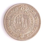 British Token, silver shilling, Bristol, BRISTOL SHILLING SILVER TOKEN ISSU'D BY ROYAL EXCHANGE H