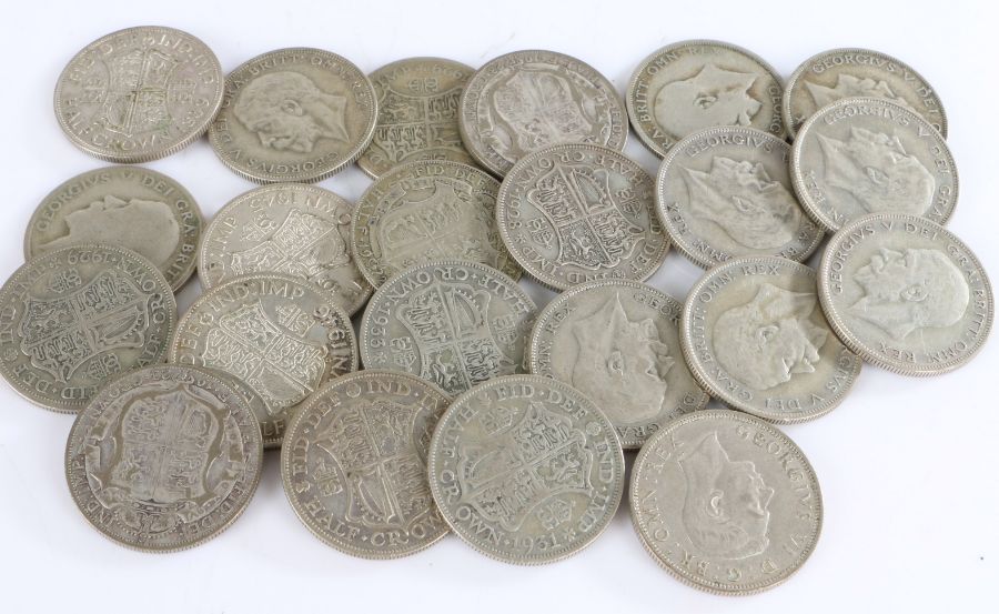 Collection of pre 1947 Half Crowns, (22)