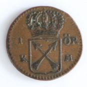 Sweden, 1 Ore, 1720, F.R.S.