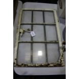 Lead glazed window, 37.5cm x 56cm