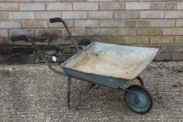 Small galvanised wheelbarrow