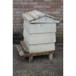 Mid 20th Century wooden painted beehive