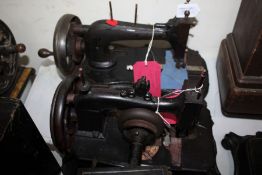 Two sewing machines for restoration, a Wertheim Iron base fiddle bed and a Wilson Buckeye which