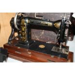 Wheeler and Wilson '9' sewing machine. 1880's. Made in the USA.