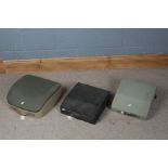 Three various portable typewriters, to include Olivetti, Remington and Signet (3)