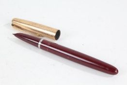 Parker fountain pen, with maroon body