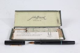 John Hancock, cartridge pen, made in Boston U.S.A., with black case and original box