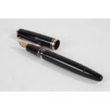 Montblanc 254 fountain pen, in black with 14ct gold nib