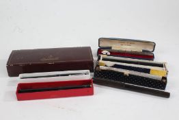 Mixed pens, to include The Biro by the Miles Martin pen Co., Cameron fountain pen, Parker 17,