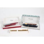 Chromatic Automatic Two-Colour pen, in original box, together with a Roll-Tip pen and pencil,