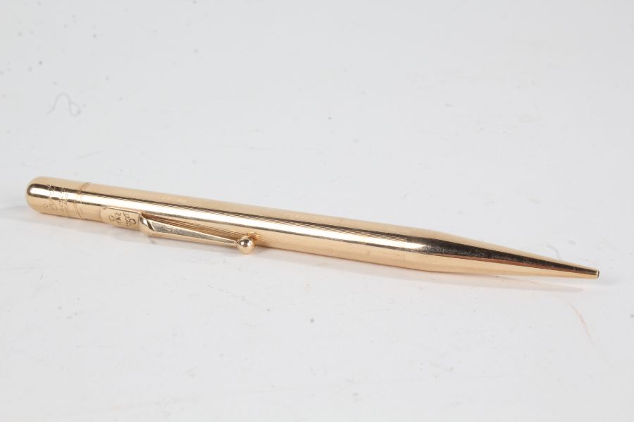 Mabie Todd & Co. Fyne Poynt 14 carat gold propelling pencil