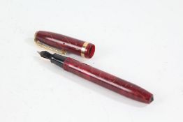 Conway Stewart 84 fountain pen, red marble effect case