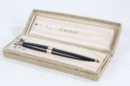 Parker 17 fountain pen, with black case, with box