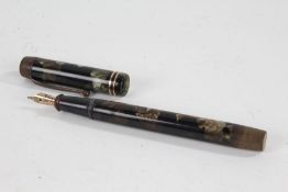 Onoto The Pen, De La Rue & Co. Ltd. London, green marble effect case