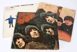 3 x The Beatles LPs. Beatles For Sale (PMC 1240). Help! (PMC1255). Rubber Soul (PMC 1267), 'loud
