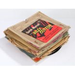 Mixed Country Dance / Jazz 10" 78rpm records together with 2 x 7" singles to include Louis Armstrong