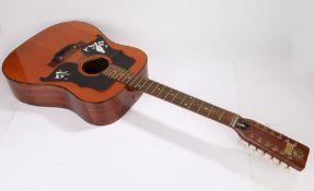 Kay 550 12-string acoustic guitar, made in Italy.