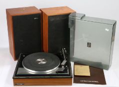 Garrard MK IV turntable together with a pair of SolarVox TK10S speakers.